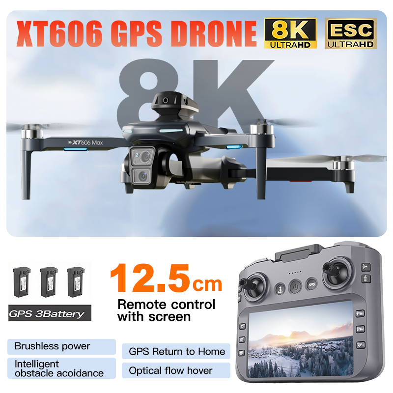 Дрон XT606 MAX 3 с аккумулятор – обзор и цена Drone Mapping
