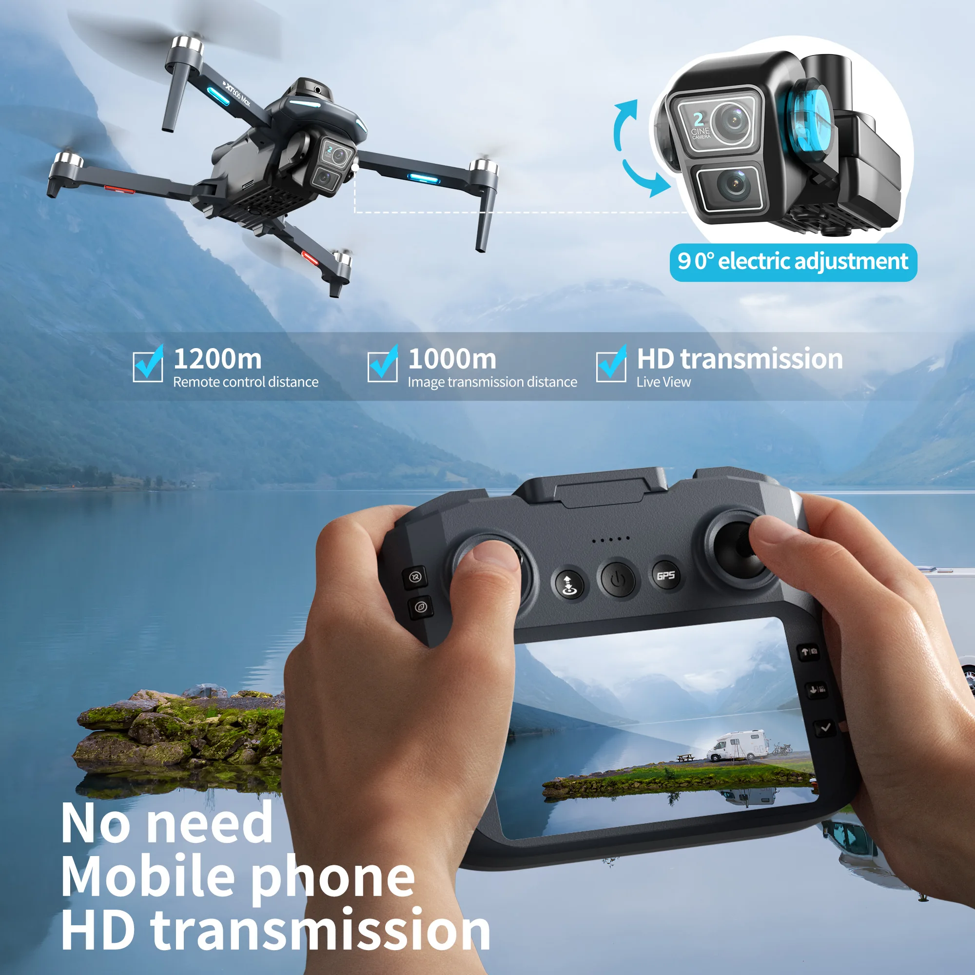 Оригинальный дрон XT606 MAX GP – обзор и цена Drone Mapping